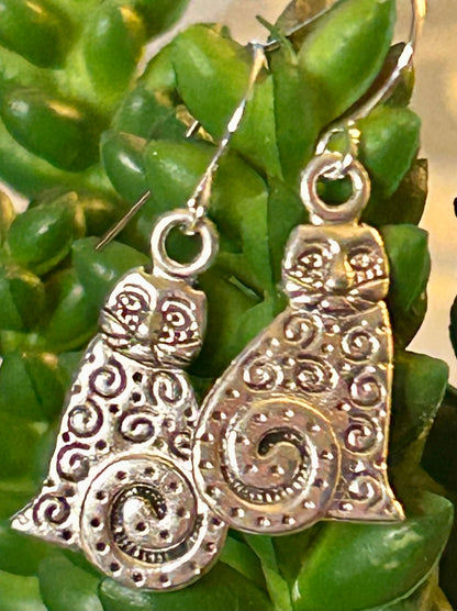 Vintage Cat Earrings