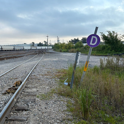 HO Scale - BNSF Style Purple Derail Sign - 2 Pack