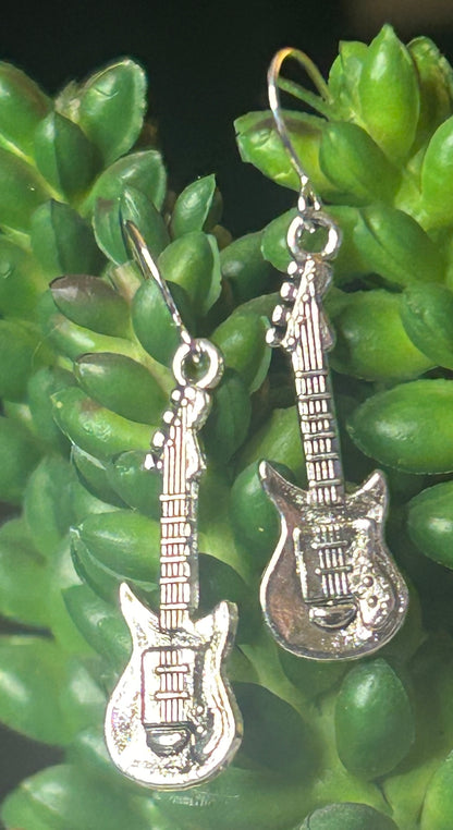 Shiny Electric Guitar Earrings
