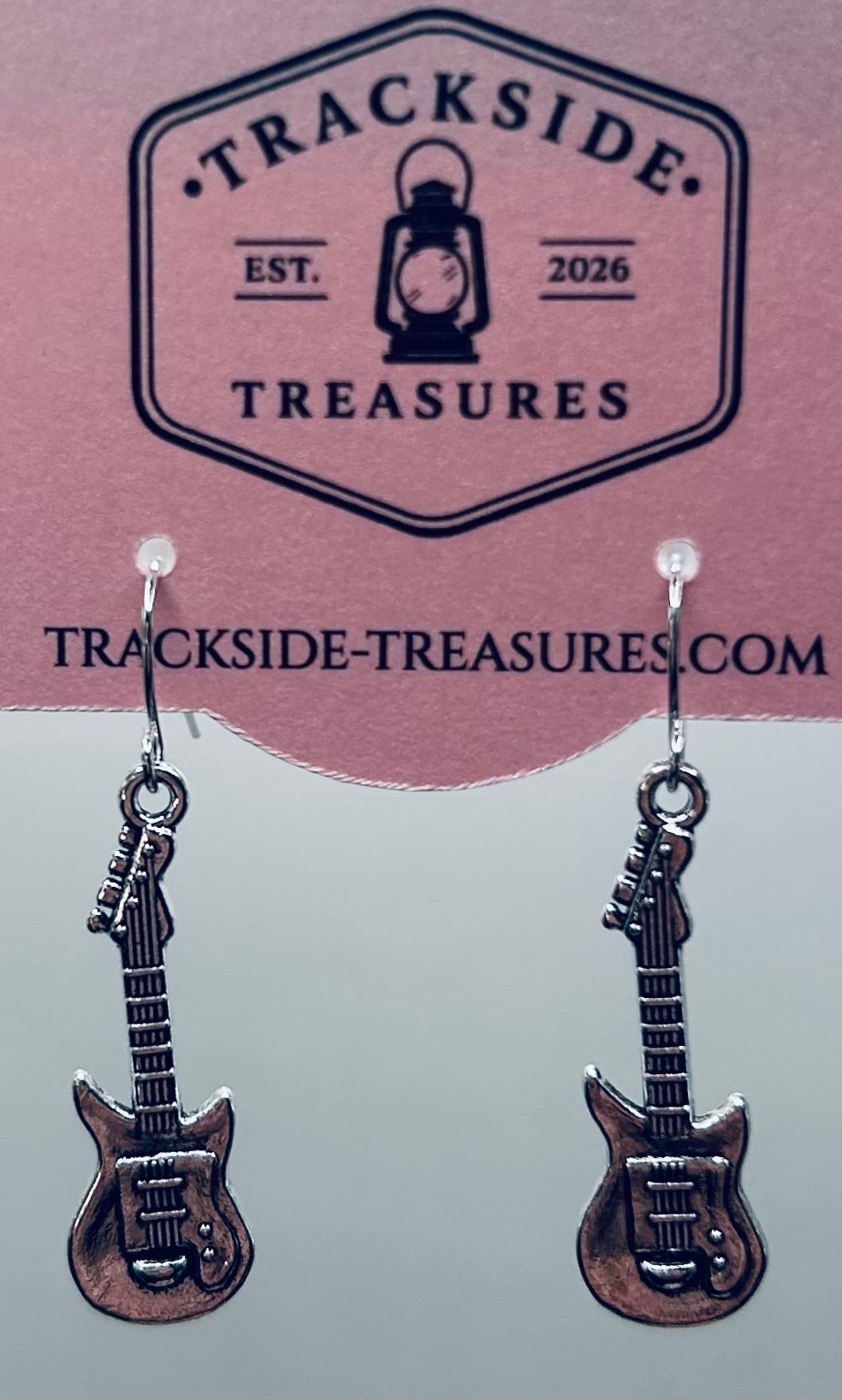 Shiny Electric Guitar Earrings