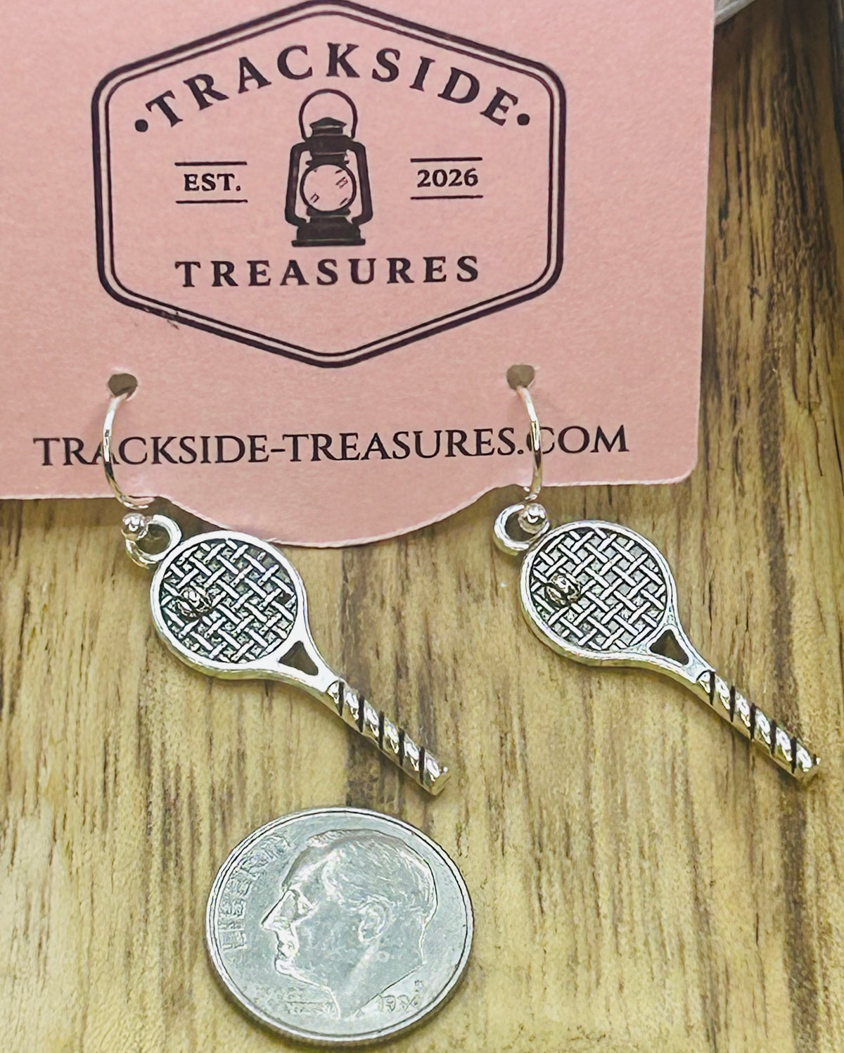 Double Tennis Racket Earrings