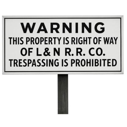 N Scale - L&N  - Trespassing is Prohibited - 4 Pack