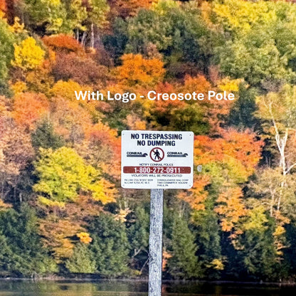 N Scale - Conrail - No Trespassing Signs- 4 Pack