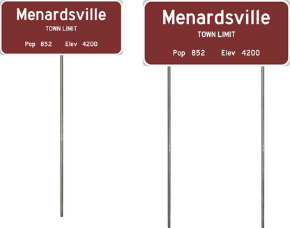 N Scale - City & Town Limit or Landmark Signs - CUSTOM ORDER