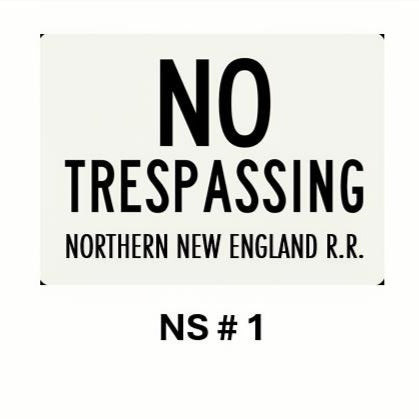 Freelance Railroad No Trespassing Signs - Set of 20