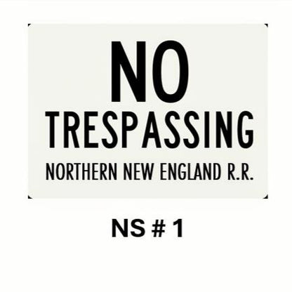 Freelance Railroad No Trespassing Signs - Set of 20