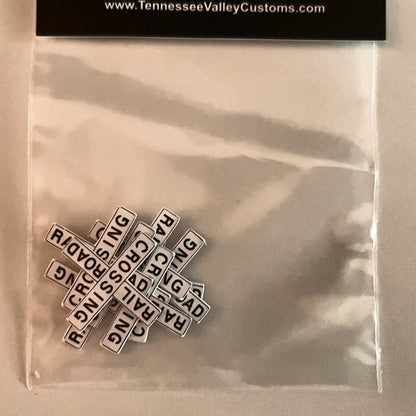 HO Scale - No Pole Crossbucks (New and Weathered)- 6 Pack