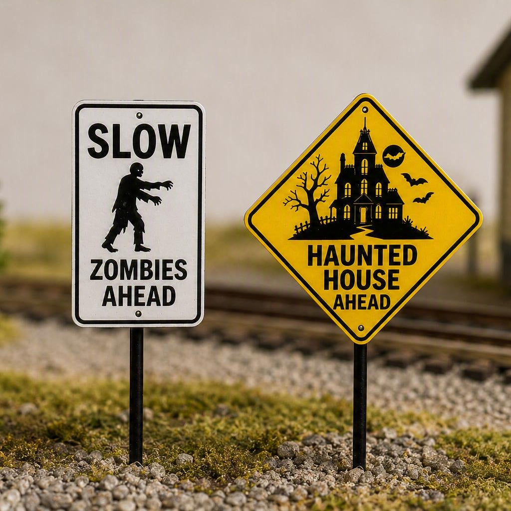 O Scale - 2026 Halloween Sign Set