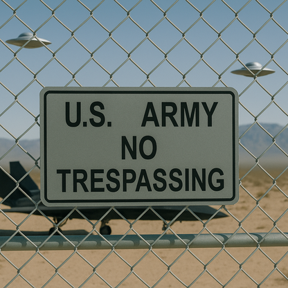 HO Scale - U.S. Army No Trespassing - No Poles - 4 Pack