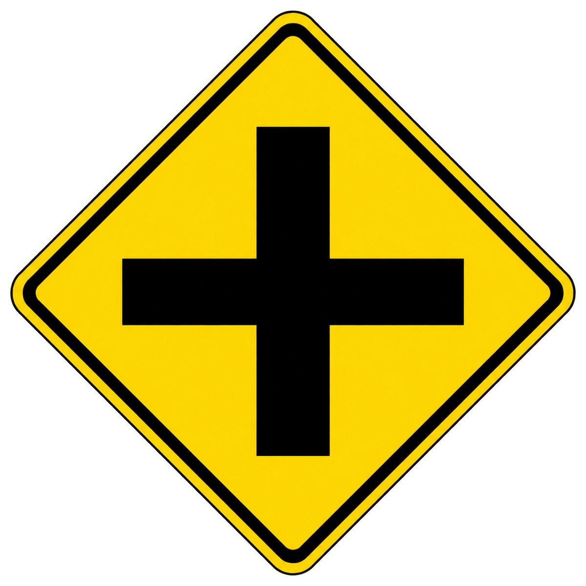 HO Scale - Intersection Sign - 2 Pack