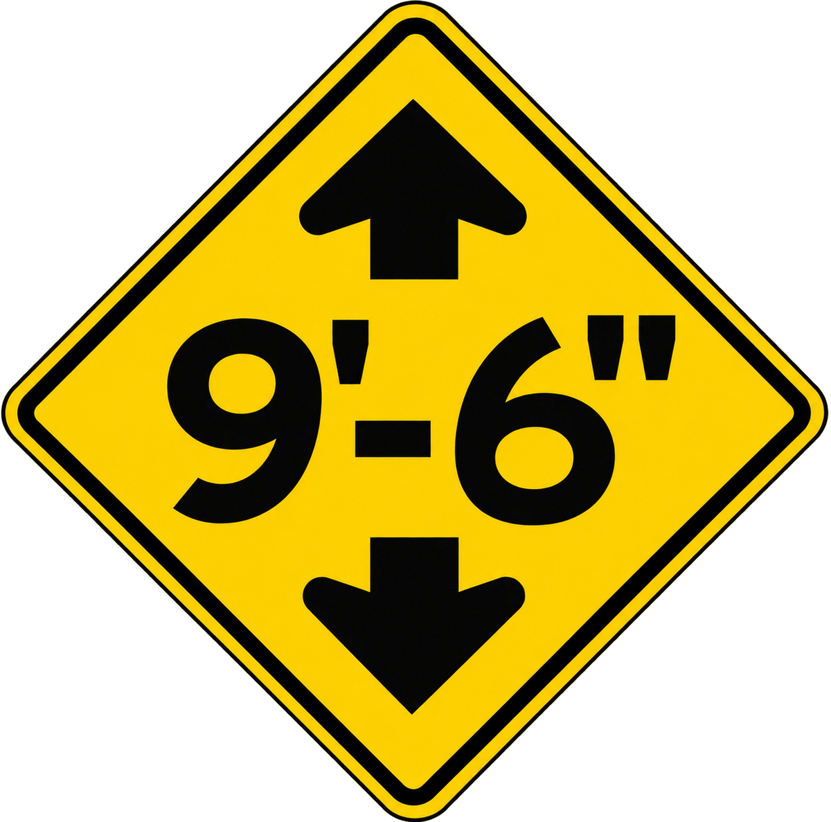 HO Scale -Bridge Clearance Signs - 2 Pack
