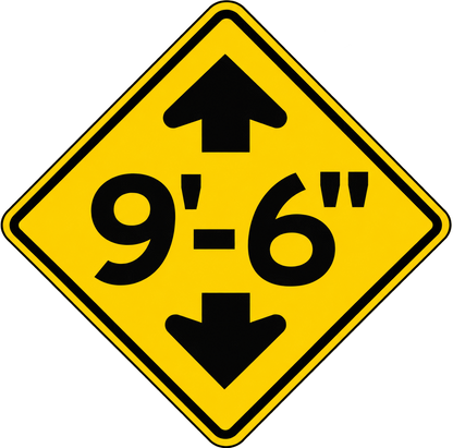 HO Scale -Bridge Clearance Signs - 2 Pack