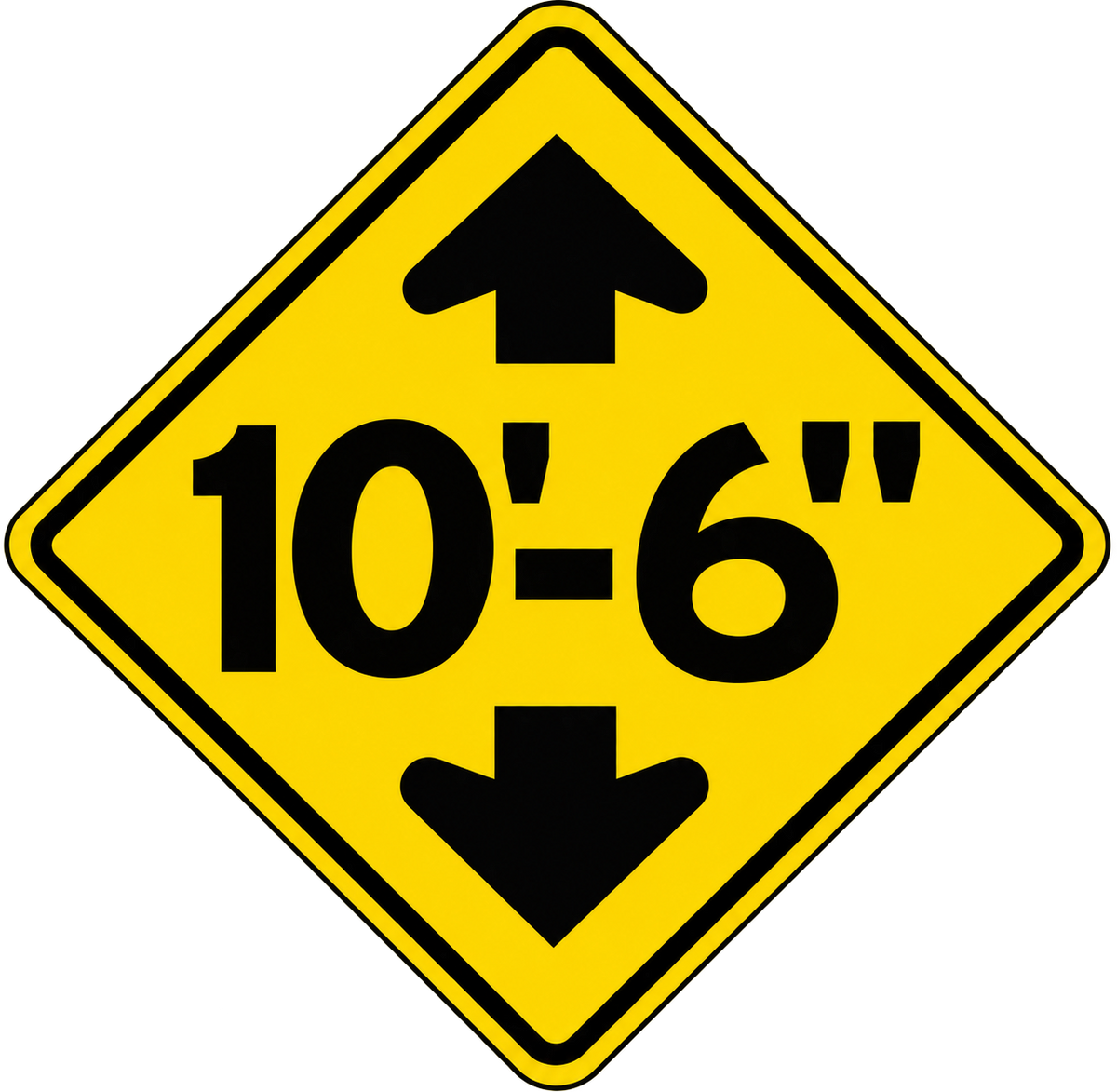 HO Scale -Bridge Clearance Signs - 2 Pack