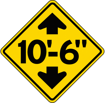 HO Scale -Bridge Clearance Signs - 2 Pack