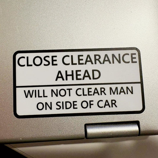 Close Clearance Sticker