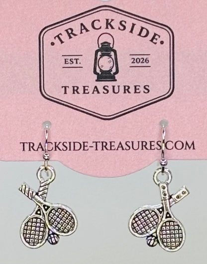 Double Tennis Racket Earrings