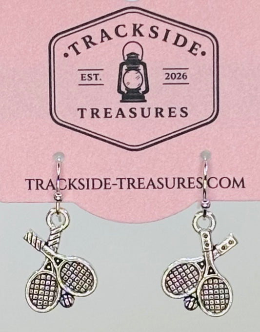 Double Tennis Racket Earrings