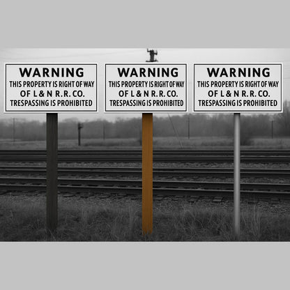 N Scale - L&N  - Trespassing is Prohibited - 4 Pack